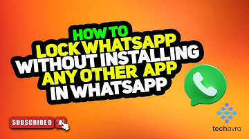 How to Lock WhatsApp without Installing Any other App in WhatsApp 2025