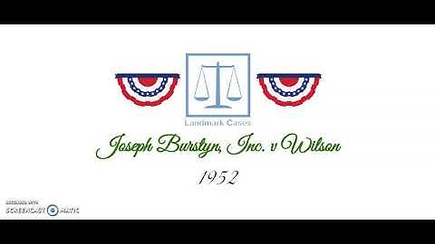 Joseph Burstyn, Inc. v Wilson (1952)