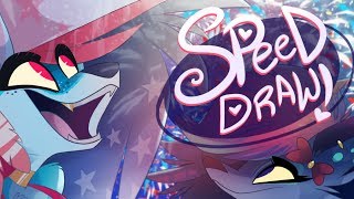 Speed Draw- Happy 4Th Of July- Vivziepop