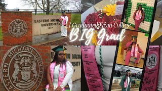 I GRADUATED FROM COLLEGE! Grad prep, grwm, Cap Decor, Brunch celebration