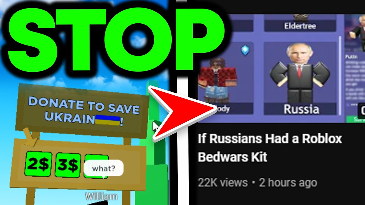 People Are Using Russia VS Ukraine For Robux + Views - YouTube