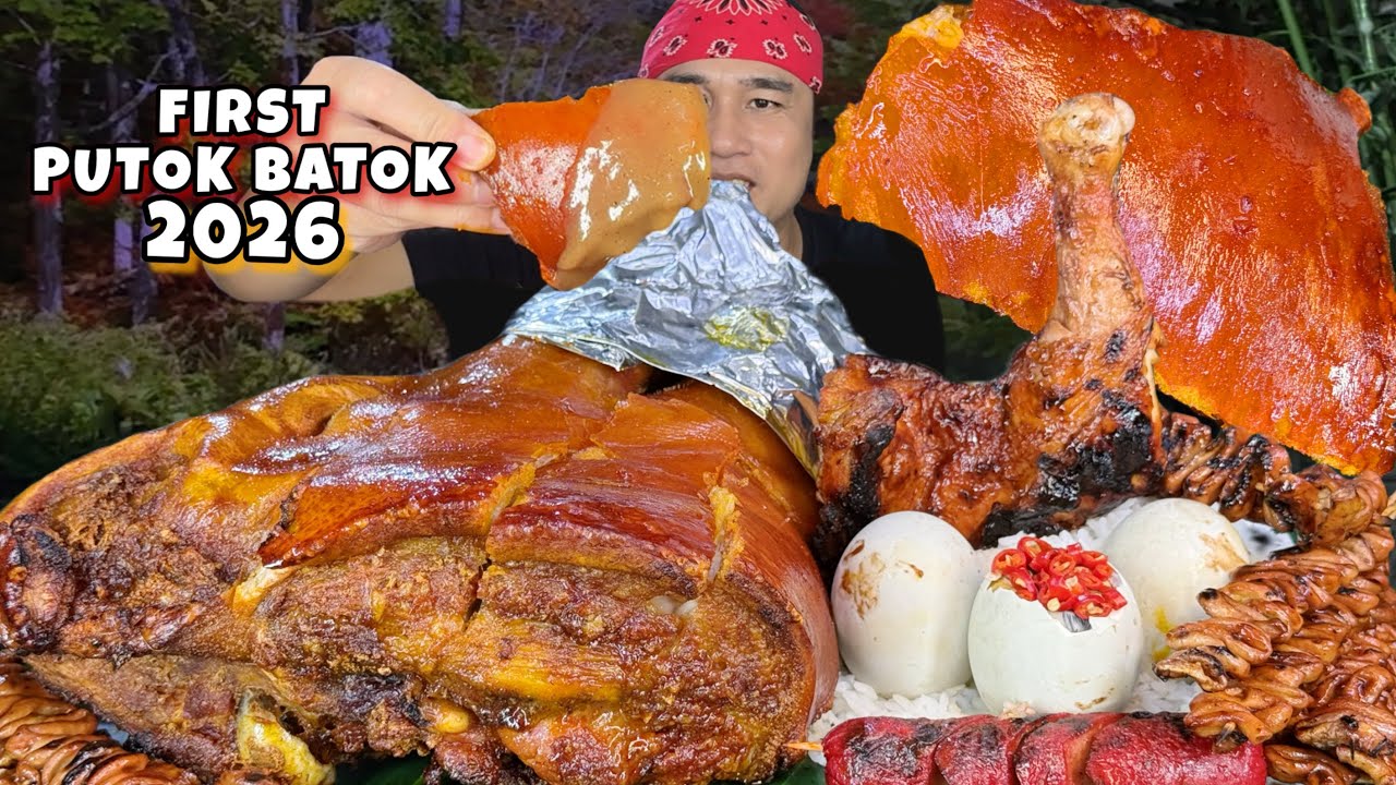 First Butok Batok Mukbang 2026 Lechon, Spicy Balut, Chicken Inasal, Ihaw ihaw street food Mukbang