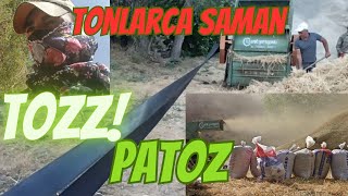4 Gün Boyunca Toz İle Mücadelemiz I Patoz Vurma Işlemi I Saman Ve Buğday