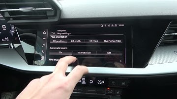 How to Find and Manage Navigation Settings in Audi A3 8Y (2020 - ...) - Manage Navigation
