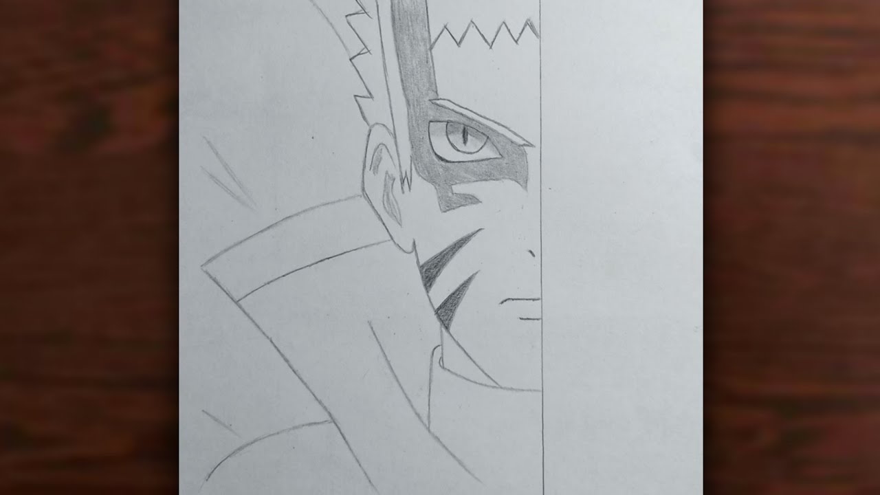 Drawing/Naruto/pencil sketch (step by step) Udaydeepta art's 