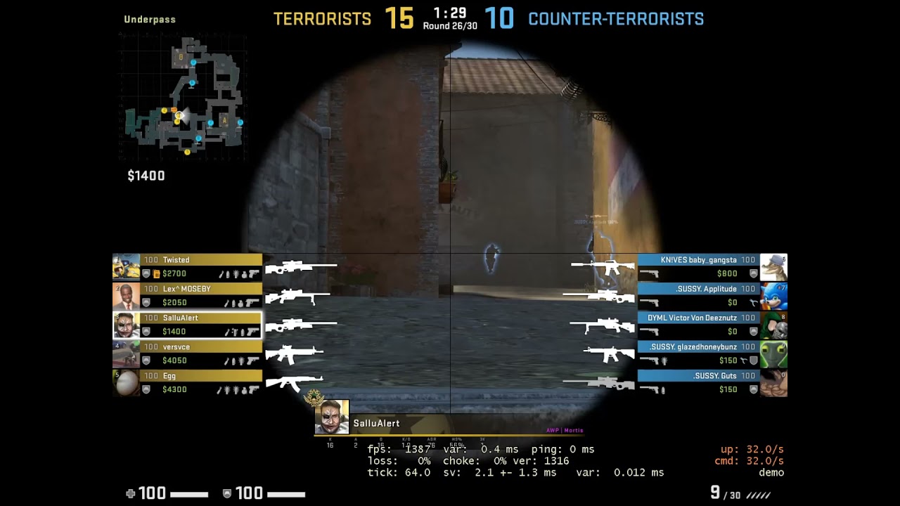 CSGO Unhuman reaction with AWP in slow motion-My flick speed is more ...