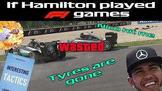 If Hamilton played F1 games screenshot 4