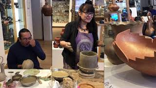 Pottery making demonstration with Angie Yazzie and Eric Marcus of Taos Pueblo