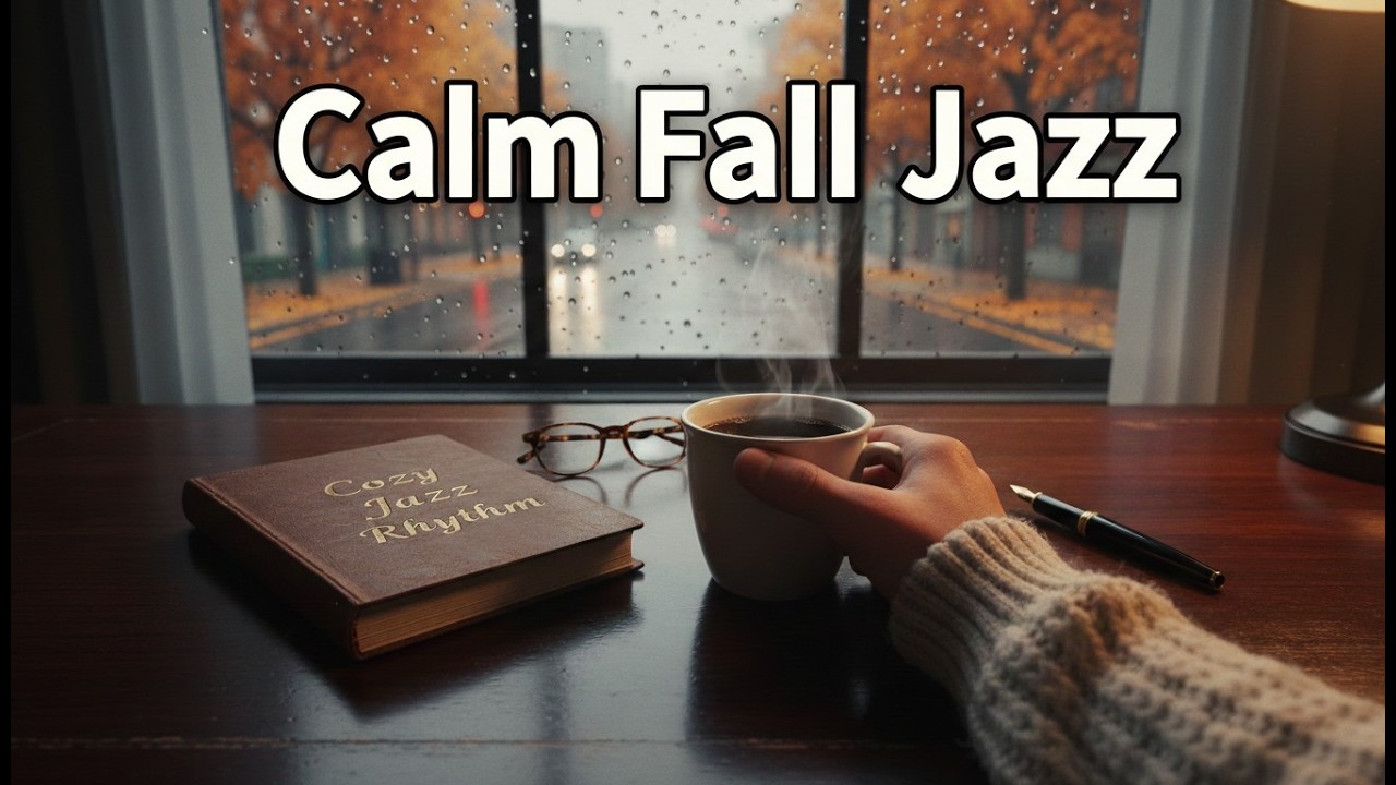 Calm Fall Jazz - Late Night City Lights • Soft Bossa Nova Rhythms for Coding and Deep Relaxation
