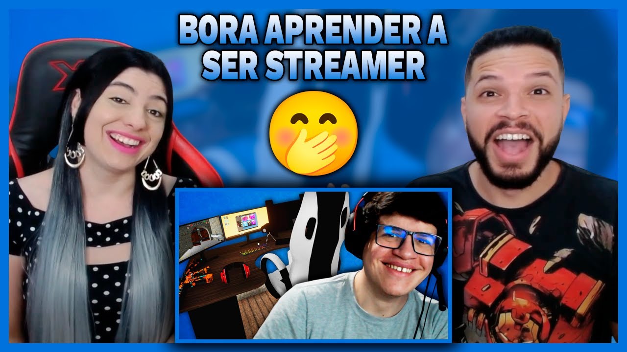 (Games EduUu) VIREI STREAMER! - Streamer Life Simulator (REACT)