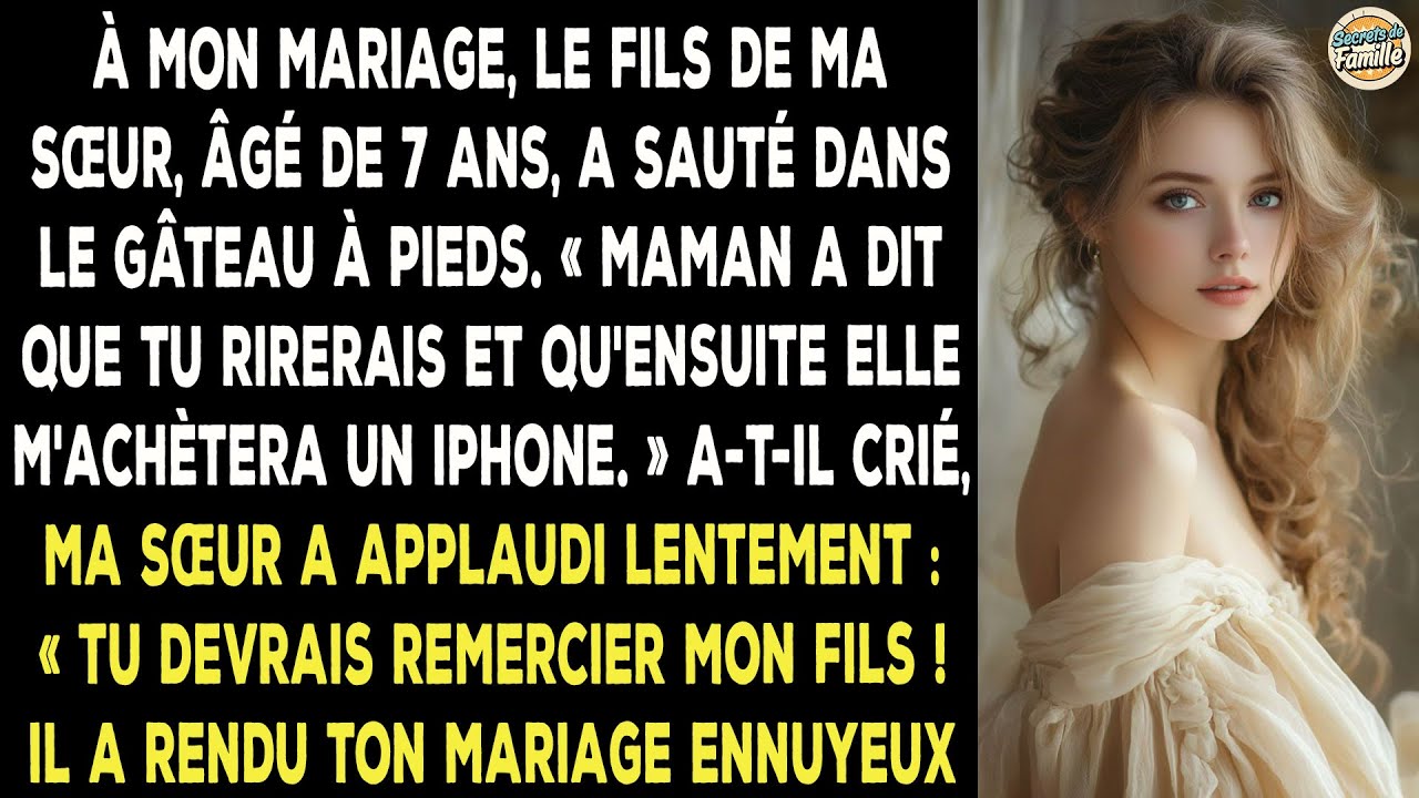 À Mon Mariage, Mon Neveu A Sauté Sur Le Gâteau. Sa Mère M'a Raconté Qu'elle M'avait Dit…