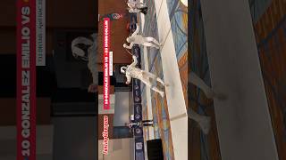 🔹10 GONZALEZ Emilio vs 🔸23 CHON Collin #fencing #sports #saber #fencing4everyone #highlights