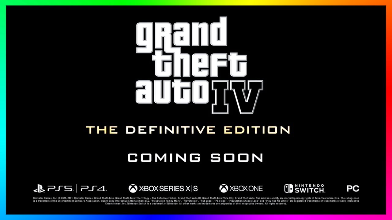 Grand Theft Auto IV Remastered to Launch in 2023 on PC and