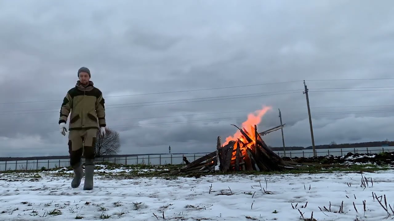 Уборка участка - YouTube