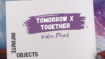 Unboxing My Custom Tomorrow X Together Video Print from Infinite Objects
