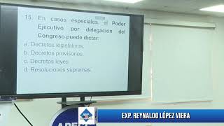 15/07/2026 CURSO PREPARACIÓN - PREGUNTAS DERECHO CONSTITUCIONAL /  REYNALDO LÓPEZ VIERA
