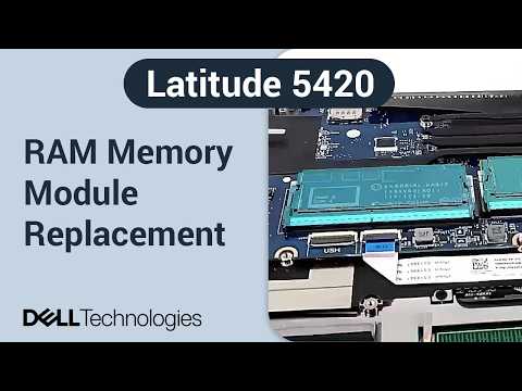 Dell Latitude 5420 | How to replace the RAM memory modules