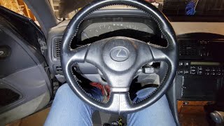 Lexus IS300 Steering wheel install on Lexus LS400
