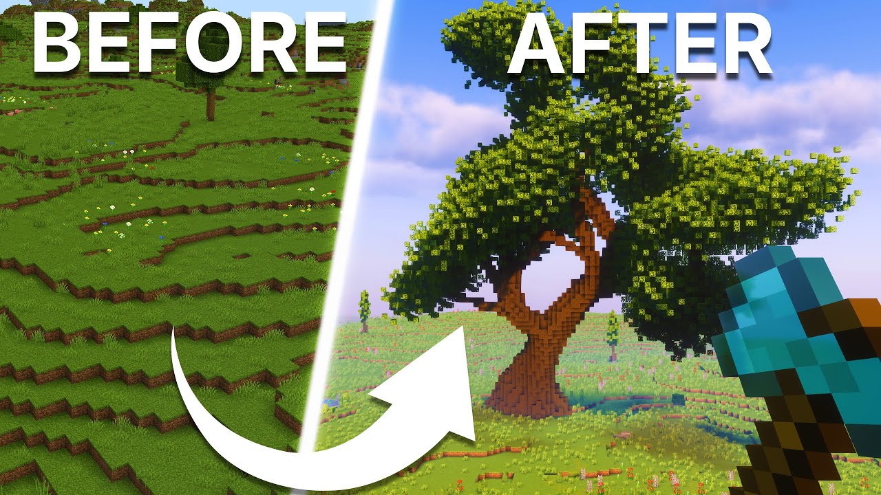 Turning Minecraft Into a FANTASY WORLD