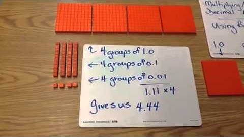 Multiply and Divide Decimal Numbers Using Base Ten Blocks