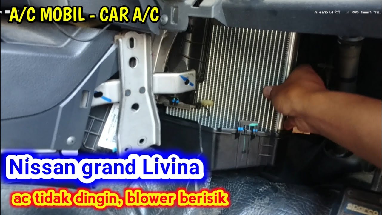 ac mobil, lepas Evaporator dan blower grand Livina tanpa melepas dashboard, ac Livina tidak dingin