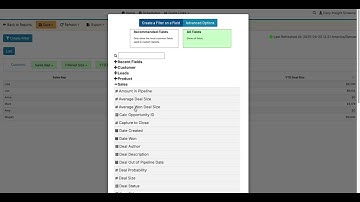 Field Level Filters in Easy Insight