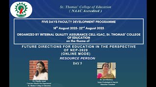 Famous Faculty Development Program (Day 5) Net Worth