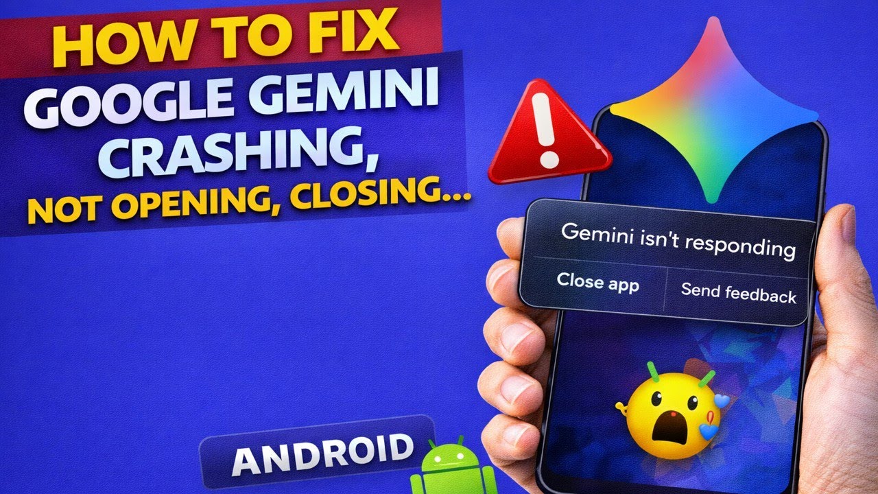 How to Fix Google Gemini Crashing or Not Opening on Android - YouTube