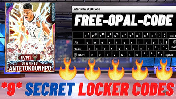 9 FREE *SECRET* LOCKER CODES IN NBA 2K20