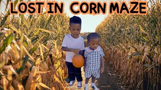 we got LOST in a CORN MAZE 😓 at the PUMPKIN PATCH