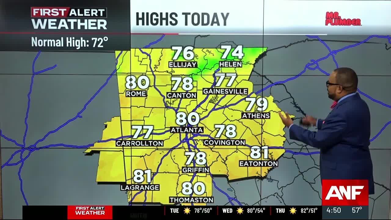 First Alert Forecast: Temps expected to warm quickly Tuesday - YouTube