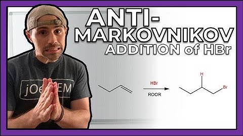 Anti-Markovnikov Addition of HBr to a Double Bond