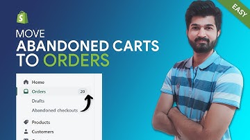 Create Orders out of Abandoned Cart Checkouts in Shopify #shopify