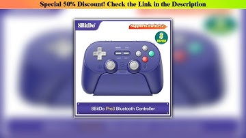 Editor’s Choice 8BitDo - Pro 3 Bluetooth Controller for Nintendo Switch 1/2,PC,Windows, Apple, Stea