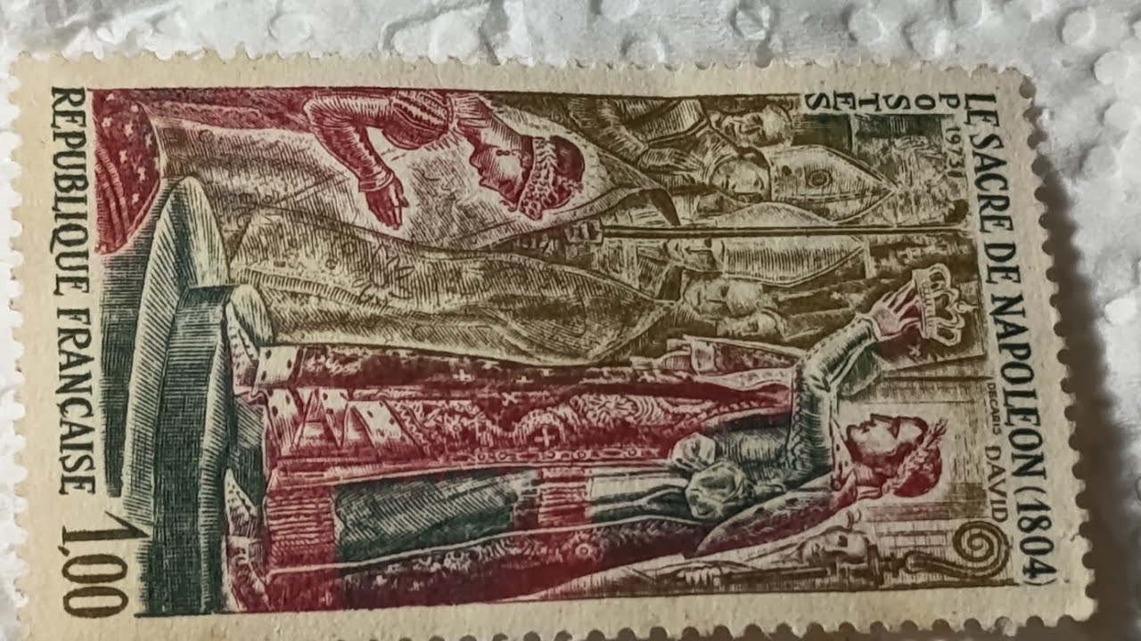 1973 France Stamp – The Coronation of Napoleon History & Value