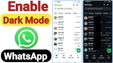 how to enable dark mode on whatsapp 2025
