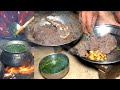 Nepali national food  sishnu  dhido cooking dinner