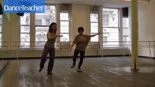 Claudia Rahardjanoto Teaches a Tap Crossover Step