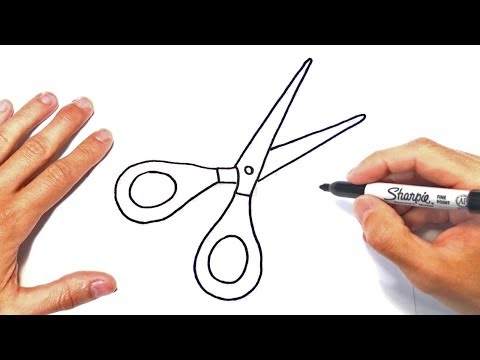 Video: Cómo Dibujar Tijeras