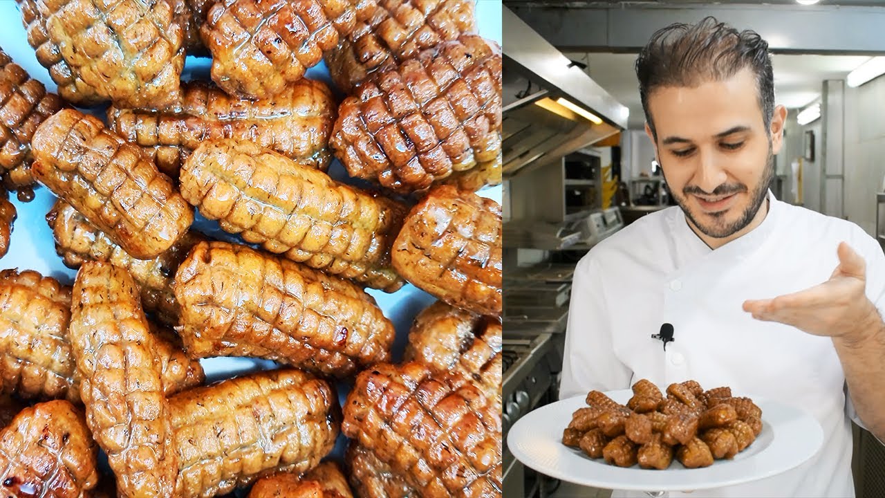 طريقة تحضير المعكرون أو أصابع زينب المقرمشة مع القطر بطريقة سهلة وسريعة، الشيف محمود