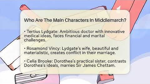 Who Are The Main Characters In Middlemarch? - The Prose Path