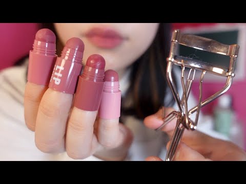 메이크업 ASMRㅣ미용반 학생의 비밀 작업실로 친구 데려가서 미팅 메이크업 해주기 Friend Does Your Makeup