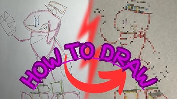 Knock knock, it’s KNUCKLES | How to draw knuckles the echidna in 10 minutes