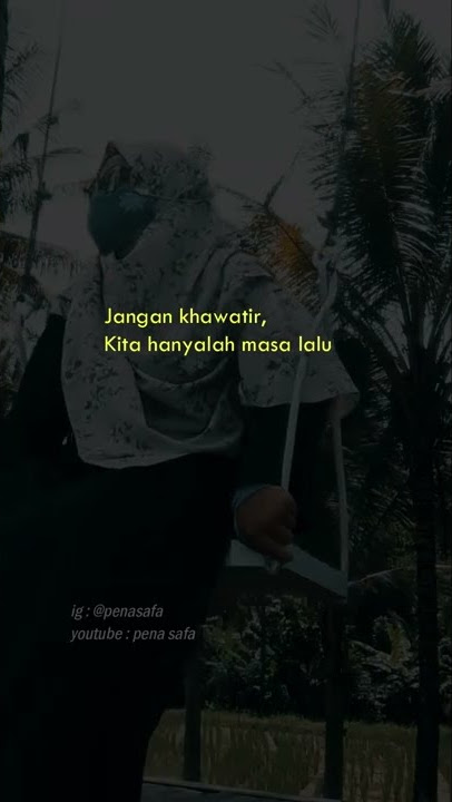 Jangan khawatir, kita cuma masa lalu :)