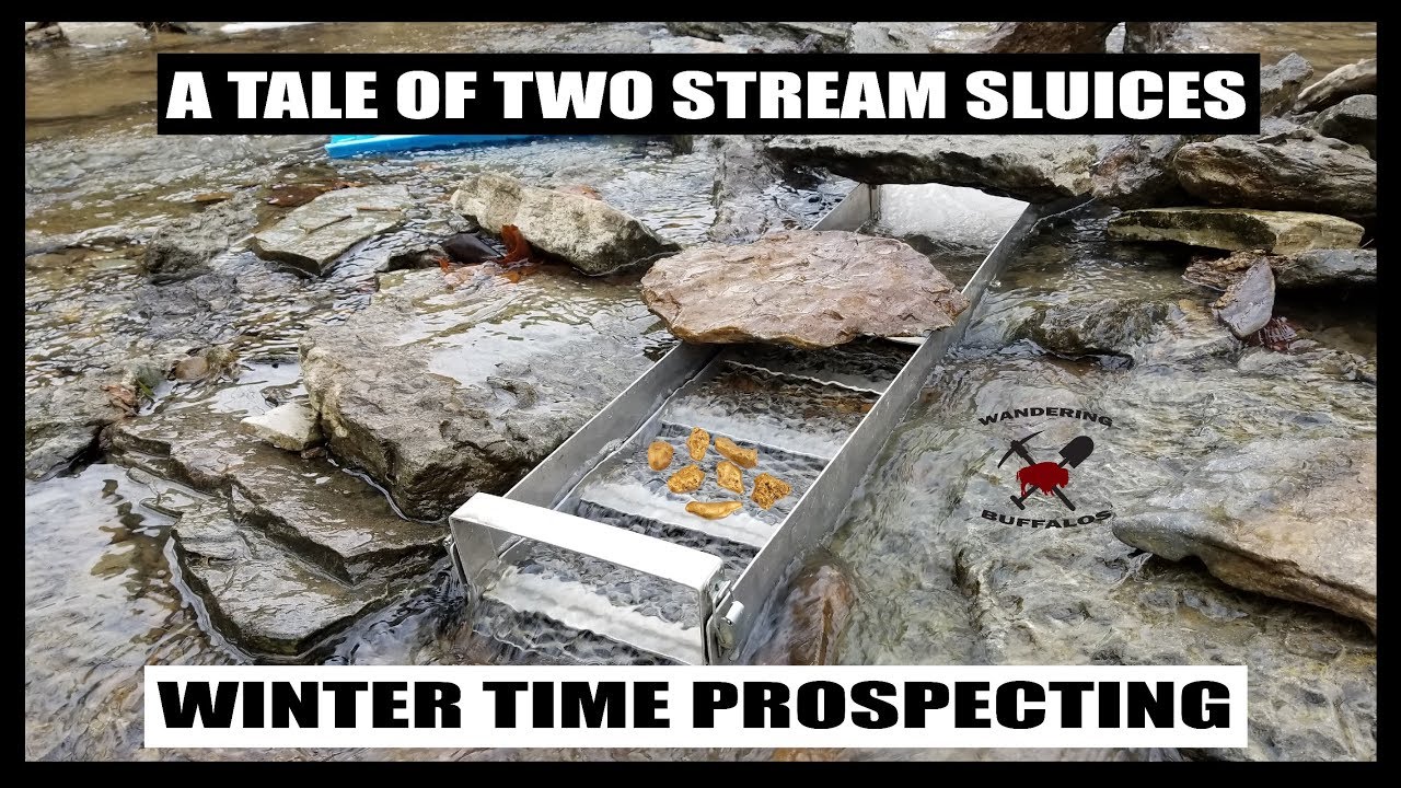 FINDING GLACIAL GOLD using 2 Stream Sluices