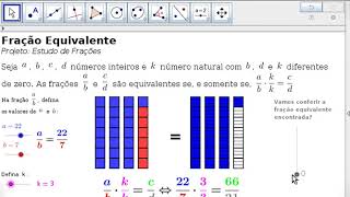 Simplificação de frações – GeoGebra