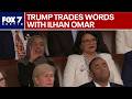 Trump, Ilhan Omar trade words at State of Union