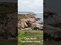 Hiking to the tip, Cape North. Cape Breton Island.