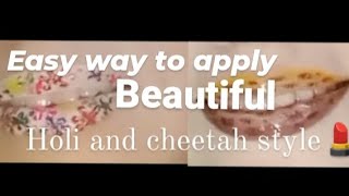 Easy Way to Apply Funky & Beautiful Holi And Cheetah Style Lipstick Tutorial Compilation 2023💄 screenshot 1