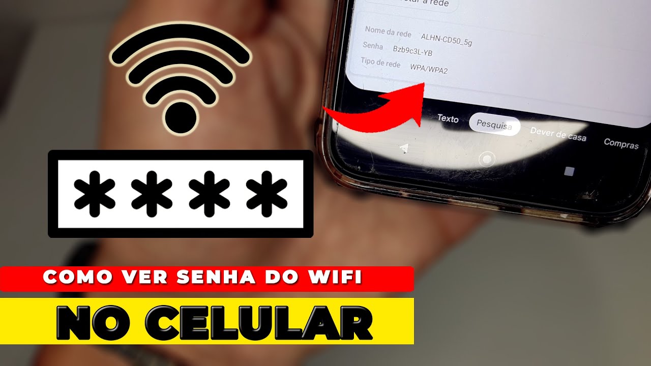 Como ver a senha do WIFI salva no CELULAR - YouTube
